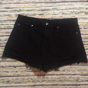 Black High Waist Shorts